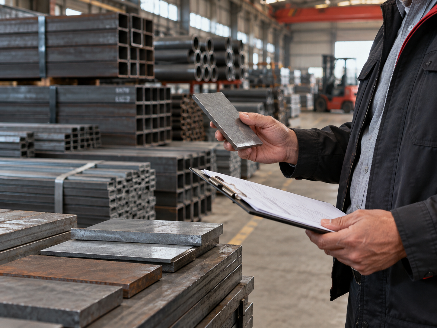 Supplier sourcing and steel material inspection